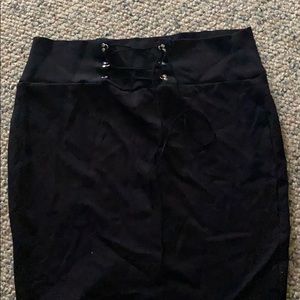 Mid thigh pencil skirt